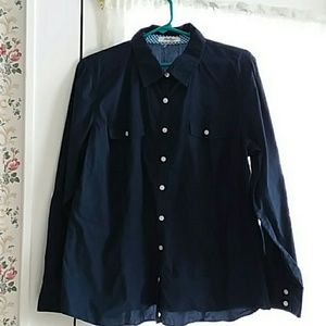 Van Heusen Button down long sleeve shirt L